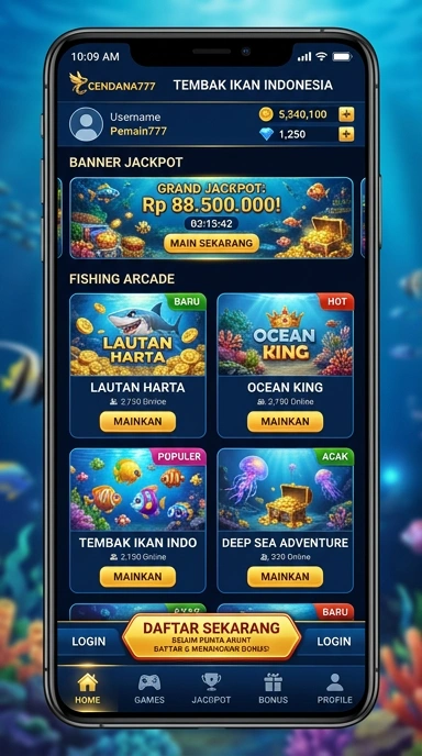 Screenshot tampilan antarmuka cendana777 yang ramah pengguna.